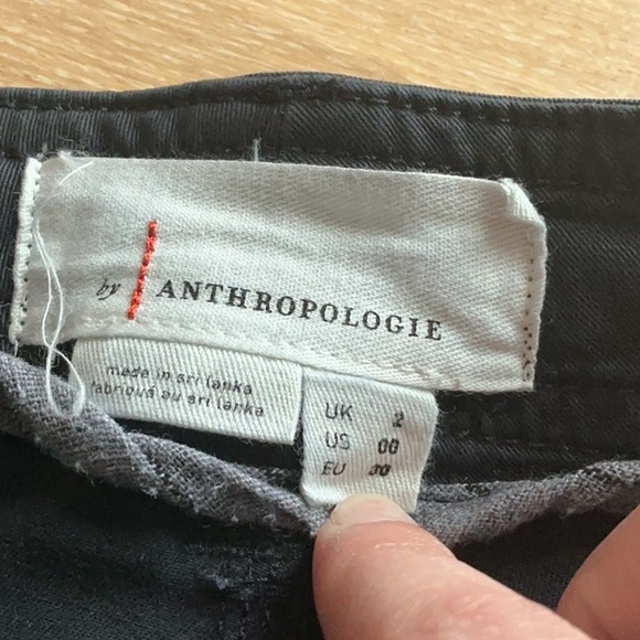Anthropologie Charcoal Jean/Jogger Pants | Size 00 - Picture 2 of 4